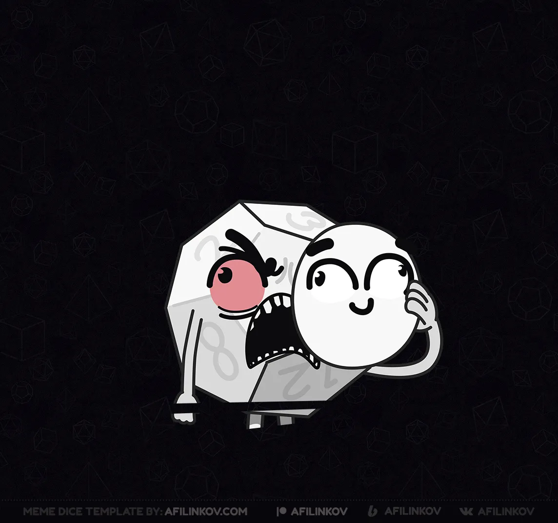 d12, angry, rage, mask, pretending, smiling, fake smile, inner fury, hiding anger, dnd meme