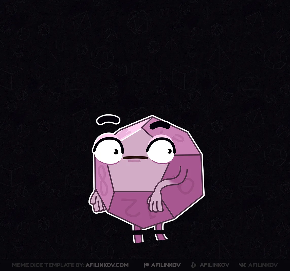 d12, surprised, shocked, scared, sudden fear, astonishment, dnd meme