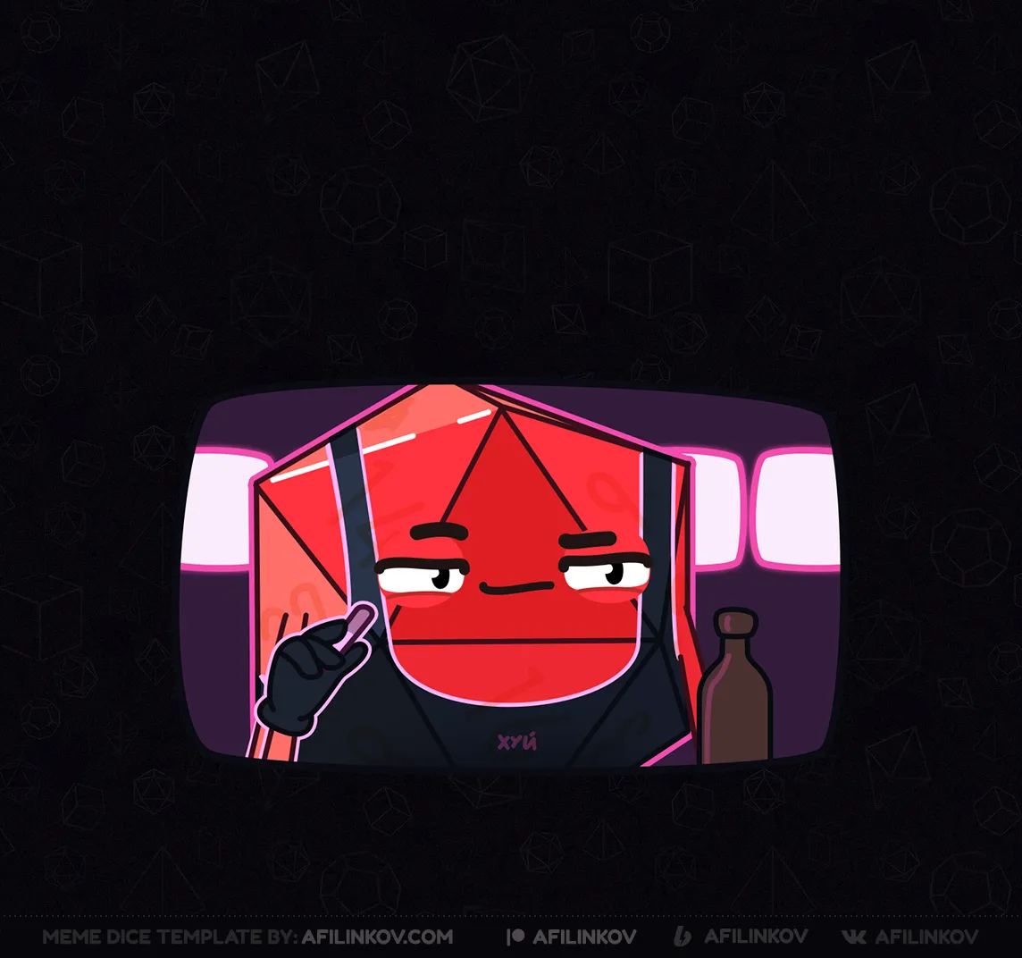 d20, gachimuchi, Billy Herrington, Billy, cigarette, beer, smirk, macho, parody, dnd meme