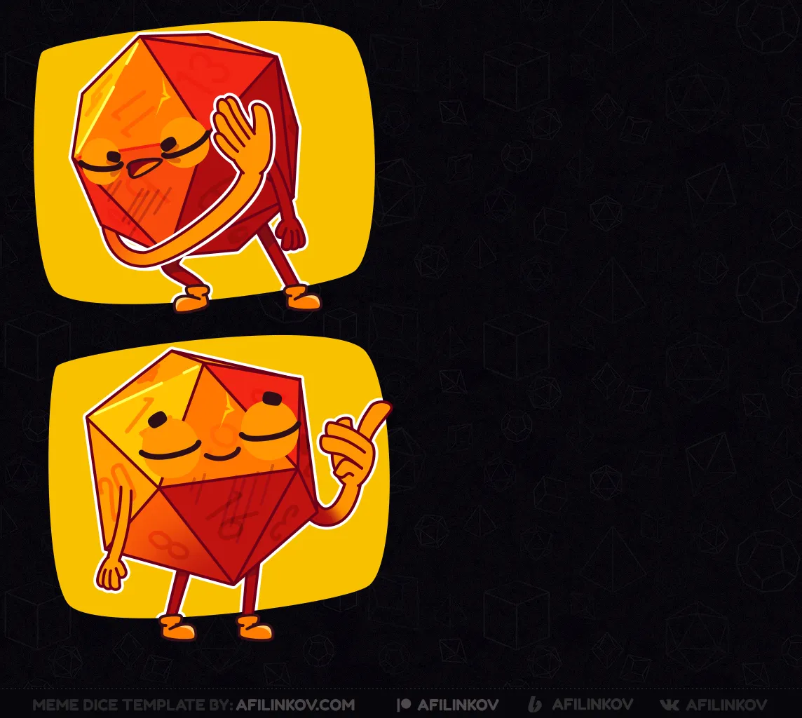 d20, yes, no, drake, drake meme, choice, preference, reaction format, dnd meme