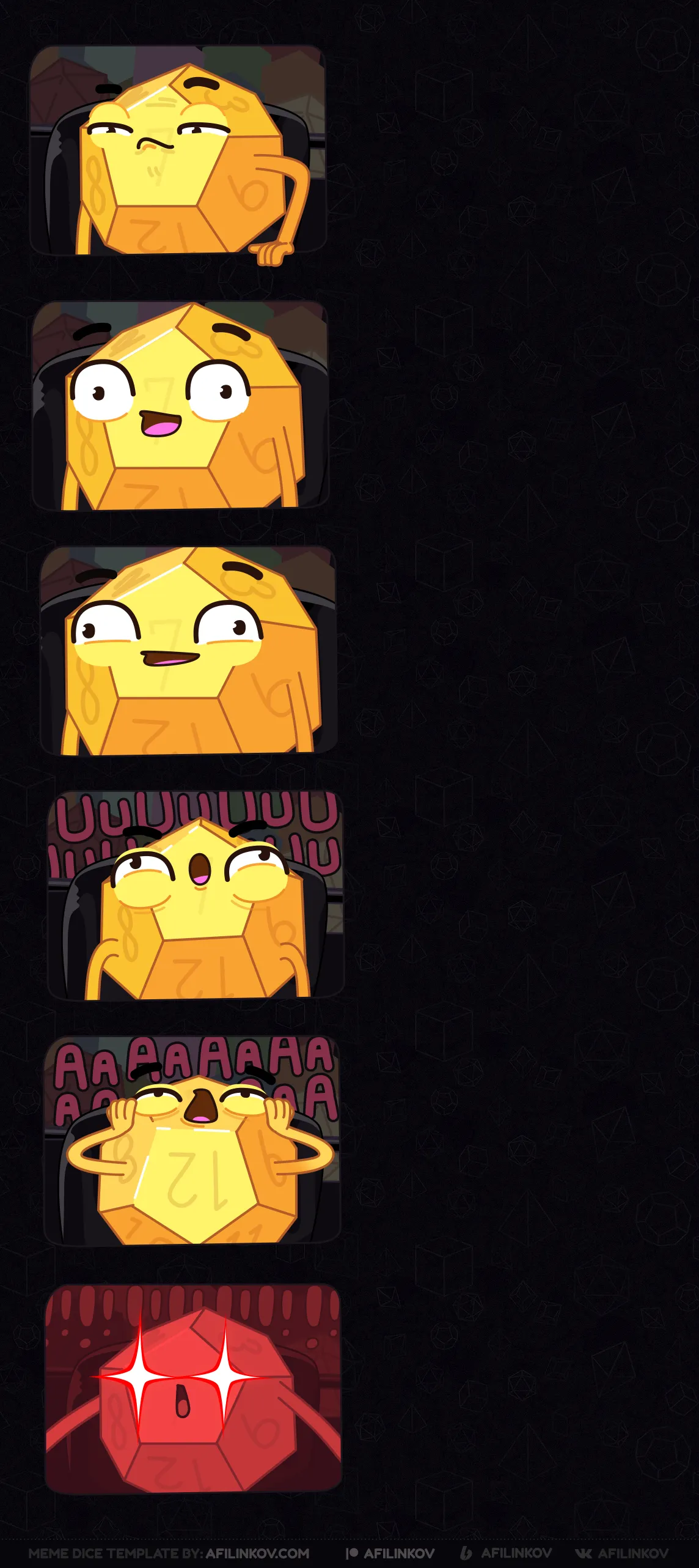 d12, McMahon, Vince, wrestling, stages, poker face, surprise, shock, meme sequence, dnd meme